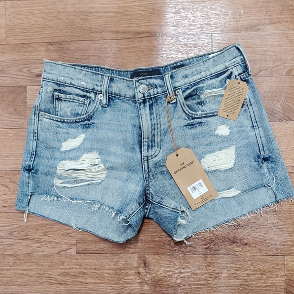 Lucky Brand Pants - Lucky Brand Light Blue Distressed Jean Shorts